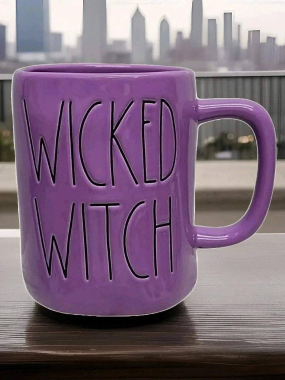 RAE DUNN: WICKED WITCH: HALLOWEEN: MUSICAL: OZ: PURPLE: COFFEE MUG: BRAND NEW
